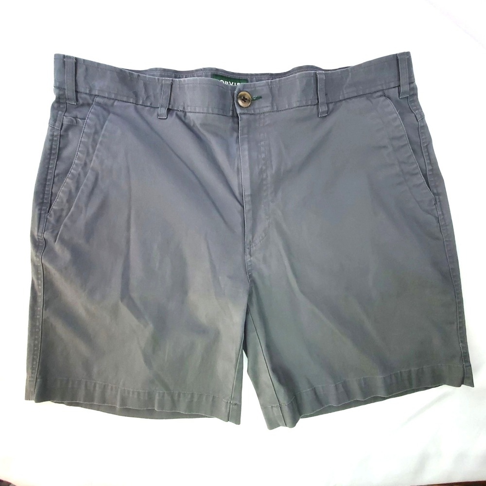 Orvis Shorts Mens 40 Chino Flat Front Casual Hiking Outdoor Beach Active
